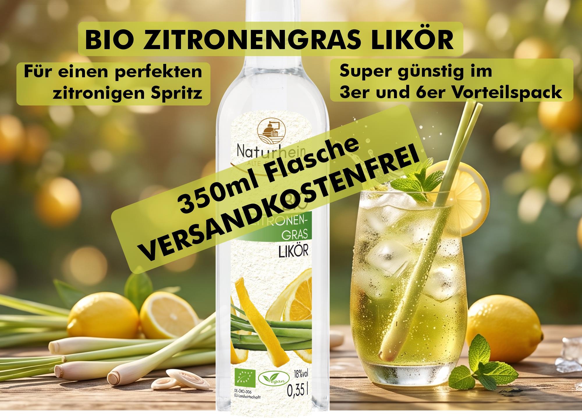 Bio Zitronengras-Likör – Zitronenfrische