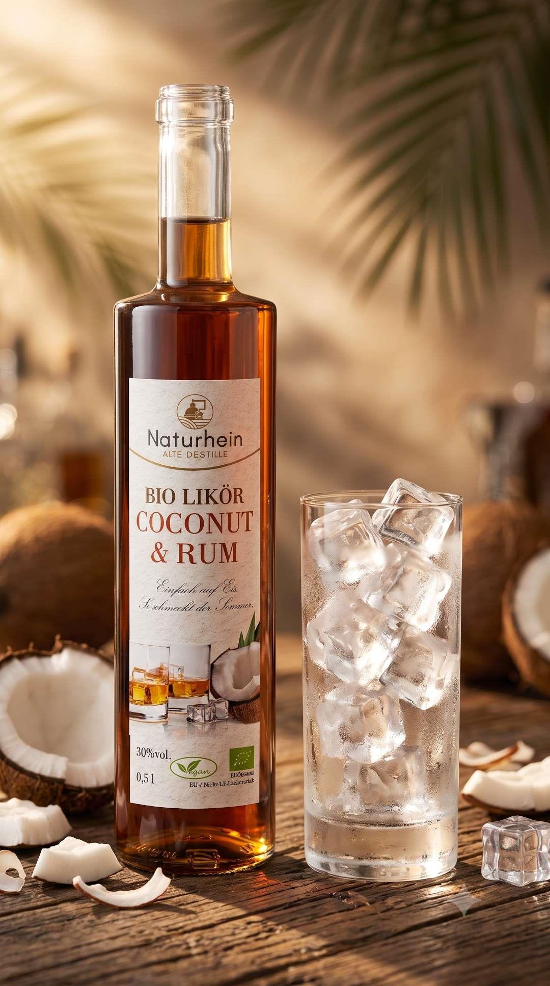 Bio Rum Kokos Likör cremig aromatisch tropisch