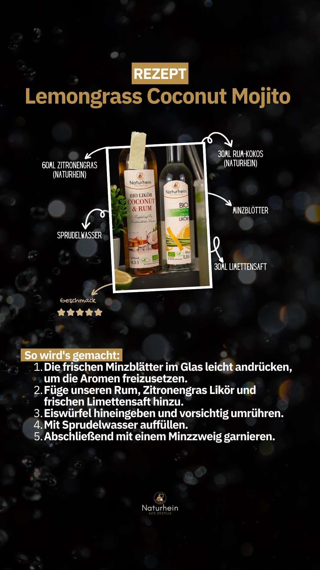 BIO RUM COCONUT Likör 0.5 l, 30 vol%