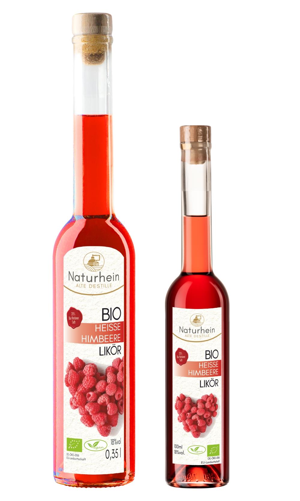 Heisse Himbeere BIO Himbeer Likör 0.35 l, 18 vol%